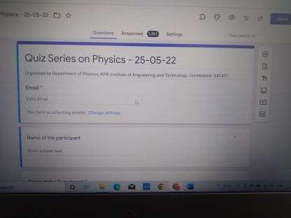 Quiz series on physics