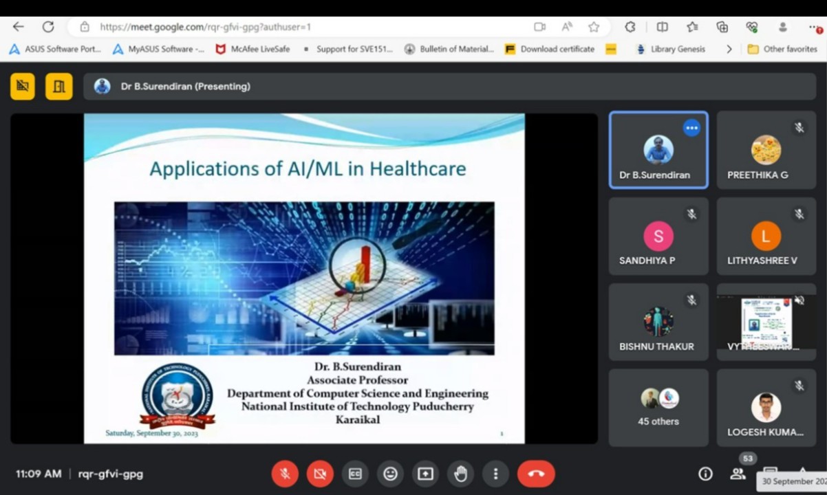 Application of ai in healthcare kpr institute engineering and
