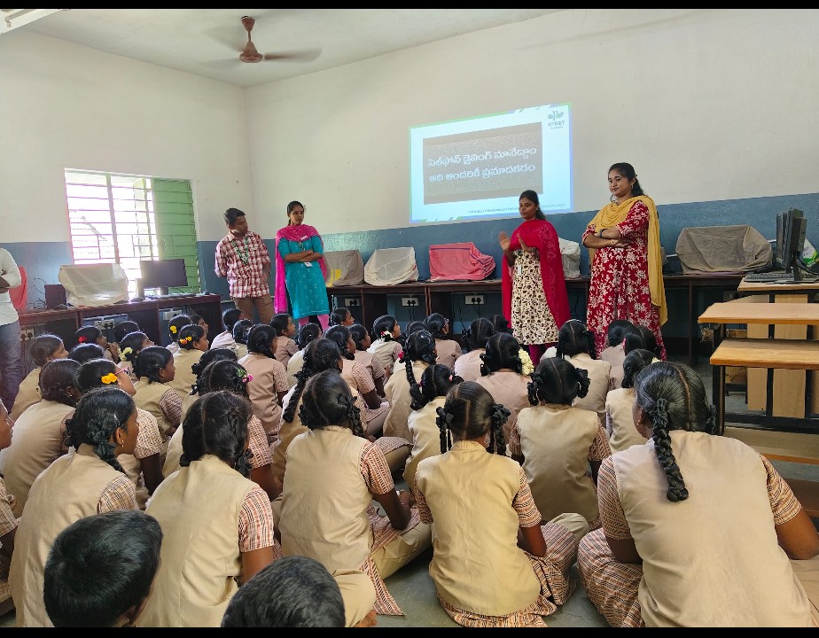 ROAD SAFETY AWARNESS SESSION AT GOVERNMENT HIGHER SECONDARY SCHOOL, RASIPALAYAM, COIMBATORE