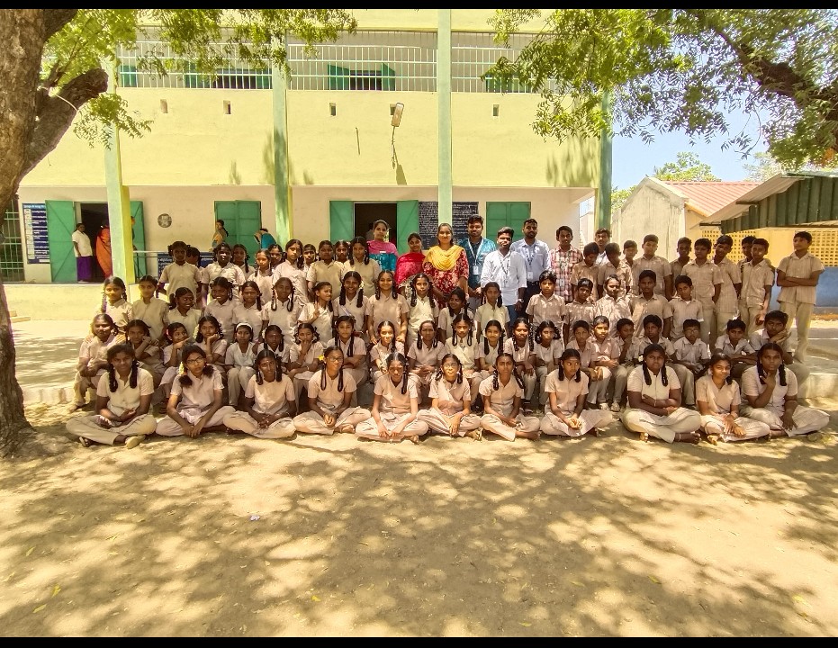 ROAD SAFETY AWARNESS SESSION AT GOVERNMENT HIGHER SECONDARY SCHOOL, RASIPALAYAM, COIMBATORE
