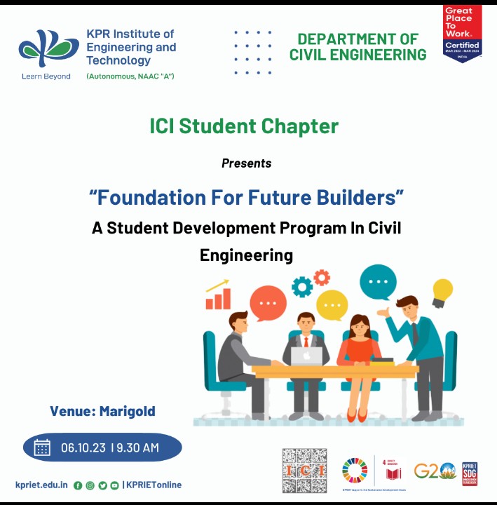 "FOUNDATION FOR FUTURE BUILDERS: A STUDENT DEVELOPMENT PROGRAM IN CIVIL ...